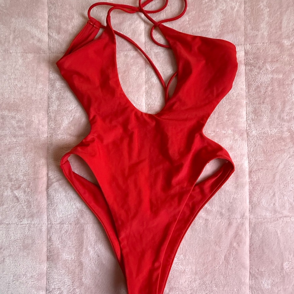 White Fox Boutique Bold Red Kids Bodysuit